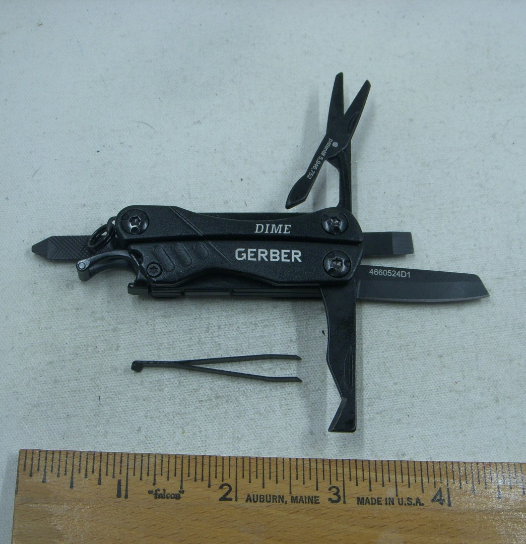 Gerber Dime 4660524D1 Black 11 Function Multi Tool