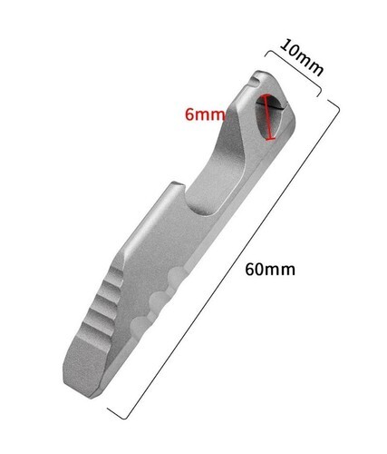 Mini Titanium Pry Bar Crowbar Bottle Opener Portable Keychain Multi Tools EDC