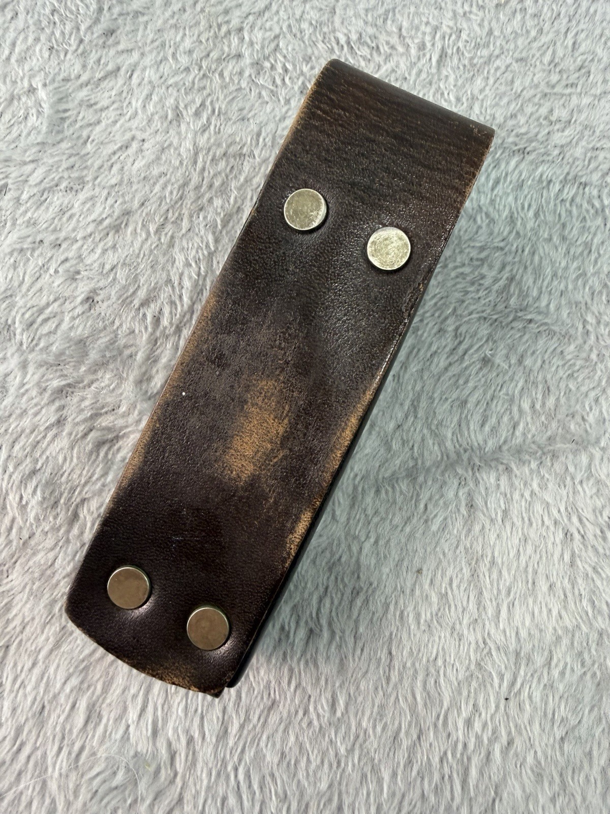 Vtg 1995 Leatherman Super Multi Tool 2 Blade Original Leather Case B501