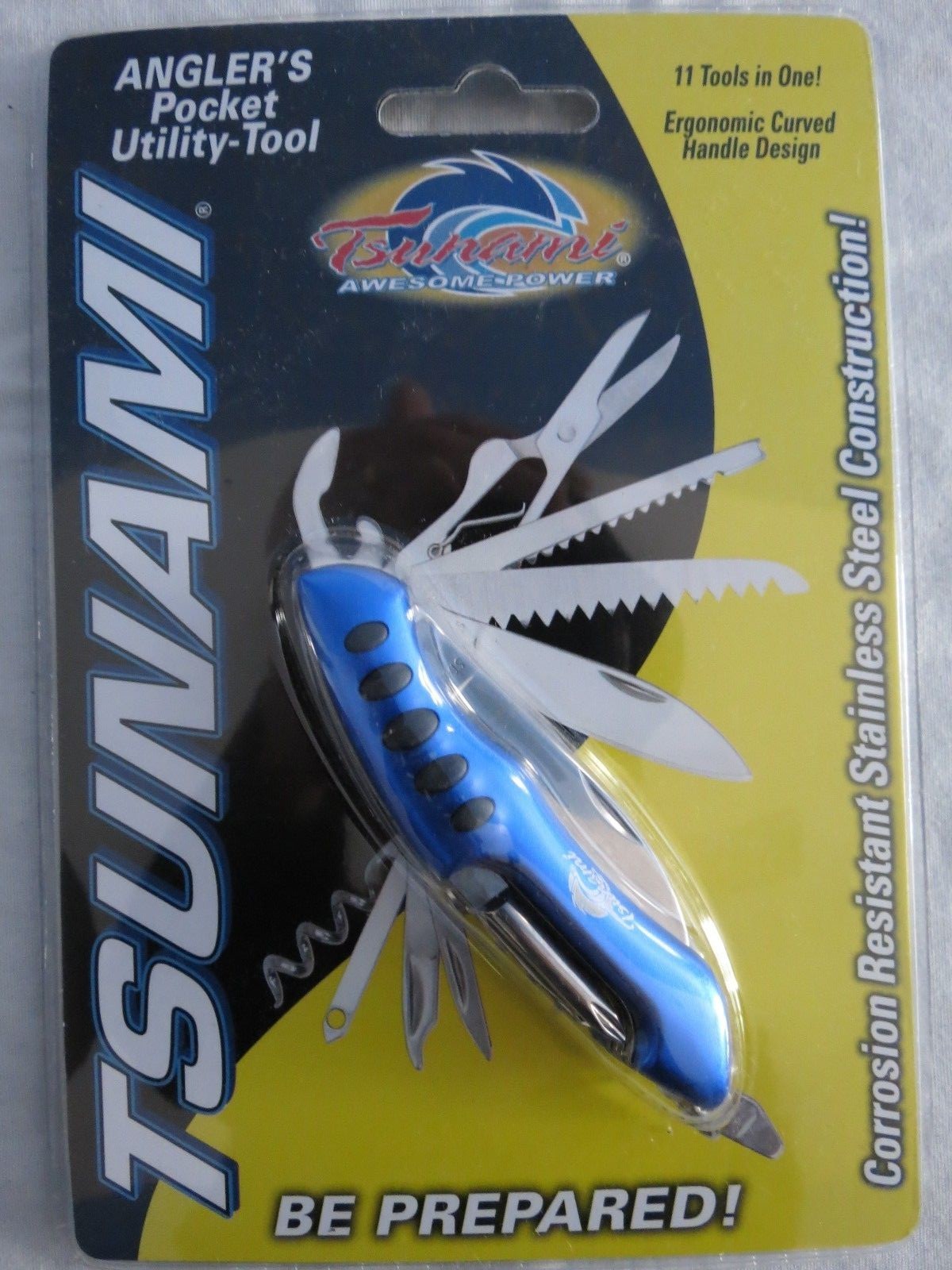 TSUNAMI ANGLER’S POCKET UTILITY-TOOL -11 TOOLS -CORROSION RESISTANT SS #TSFUT11