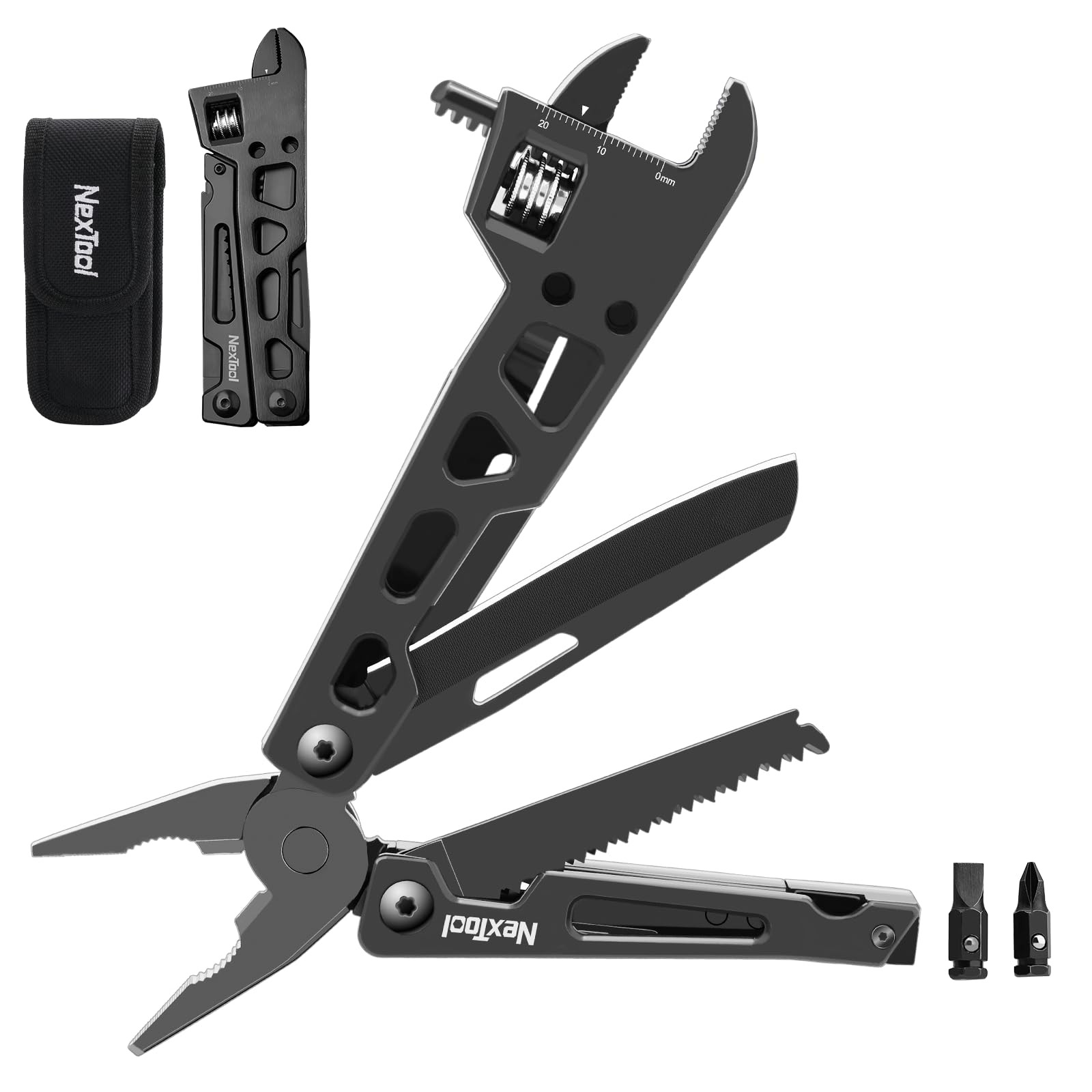 Adjustable Wrench Multitool, 9 in 1 Multi Tool with Multitool Pliers, Adjusta…