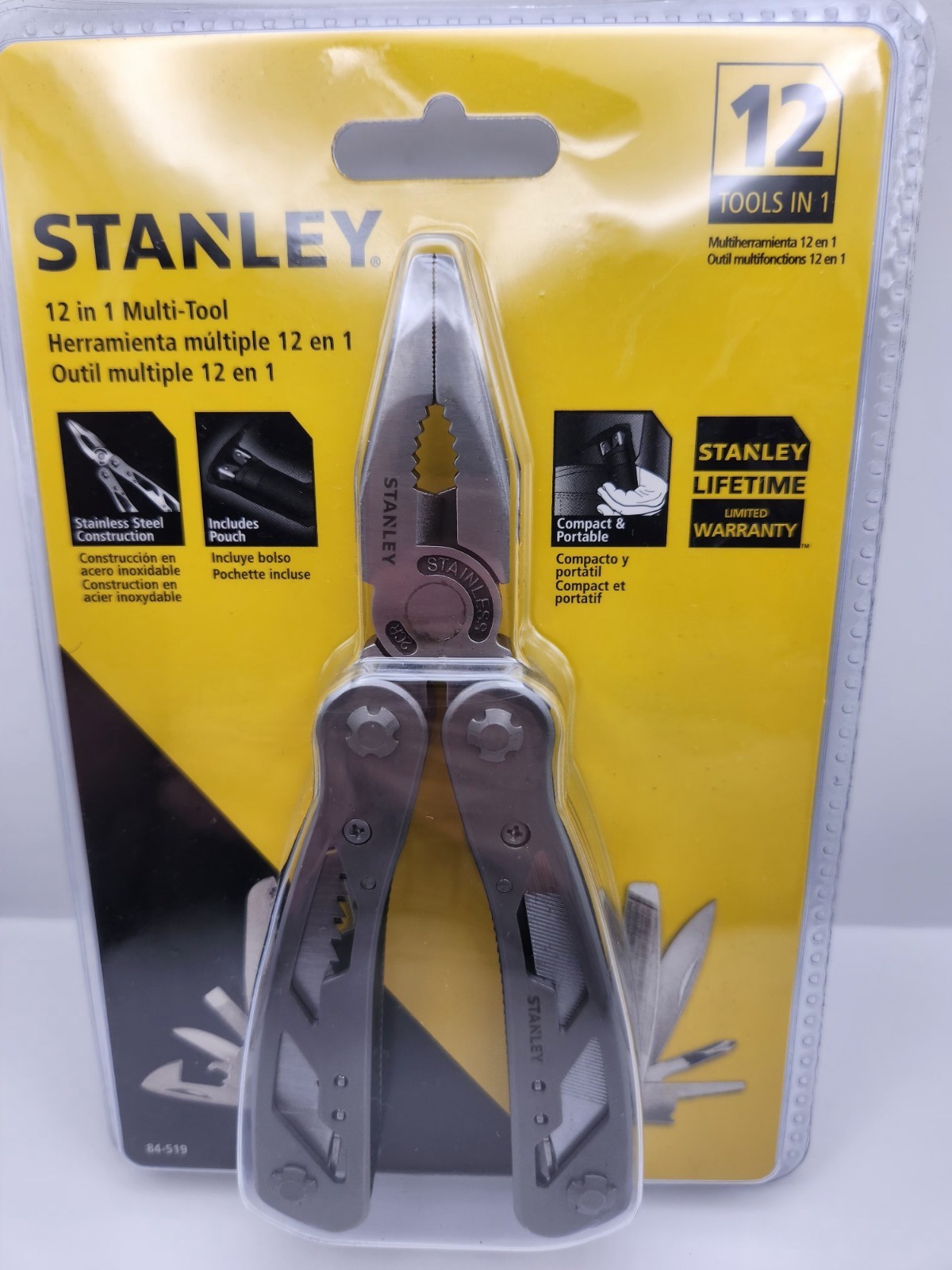 NEW! Stanley 12 In 1 Multi-Tool With Storage Pouch Included Brand New in Package