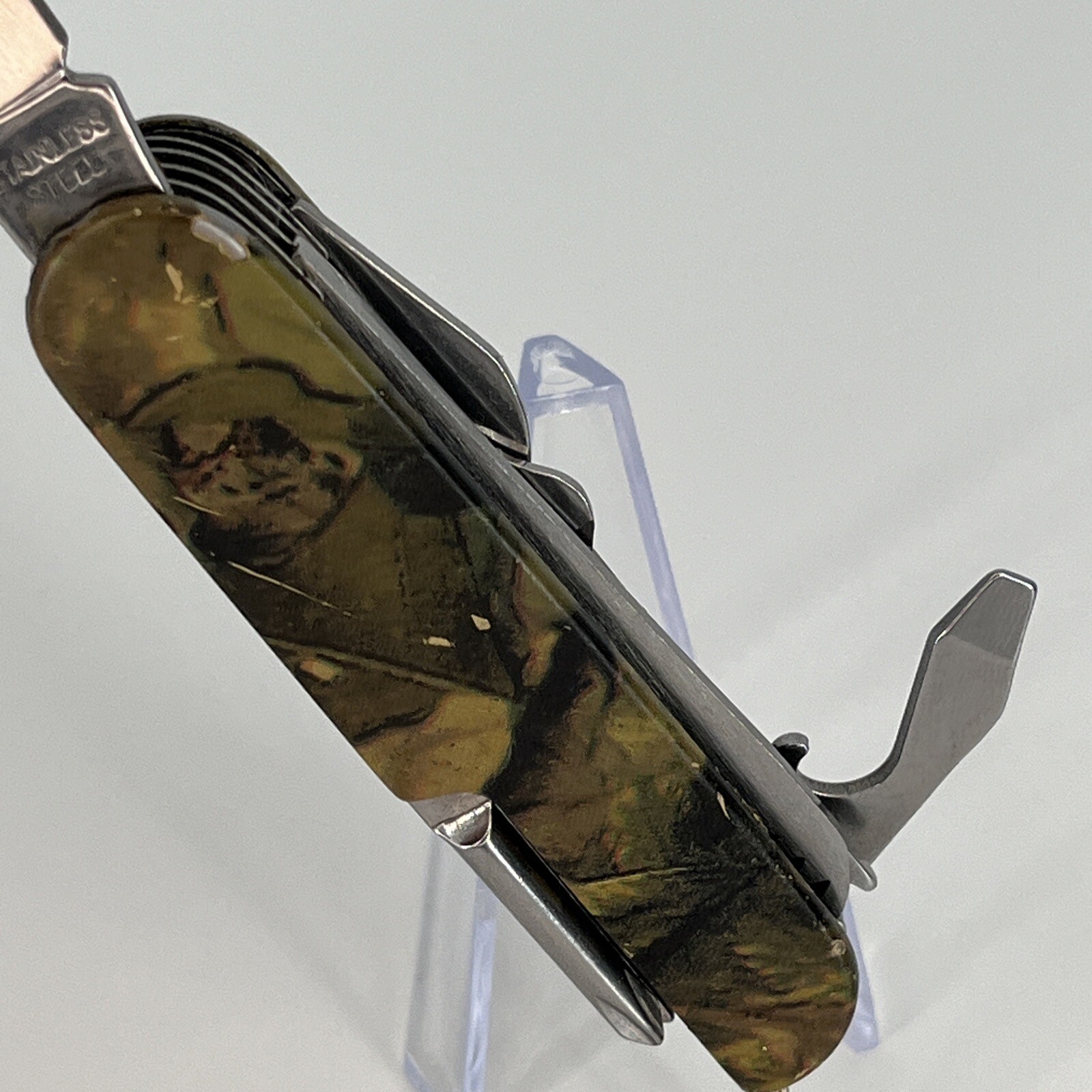 Appalachian Trail CAMO Pocket Knife Camper Knife Multitool Camo Design
