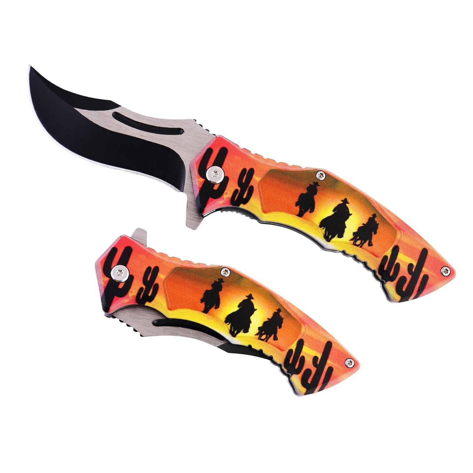 Cowboy Sunset Pocket Knife, Stainless Steel | Precision-Crafted