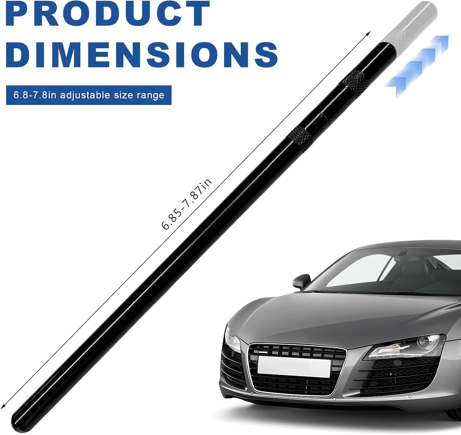 Adjustable Push Rod Measuring Tool 6.8″ to 7.8″ Steel Alloy