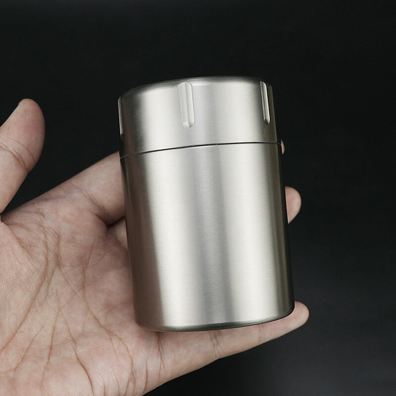 Waterproof Titanium Pill Holder Case Container Organizer Jewelry Tea Storage Box