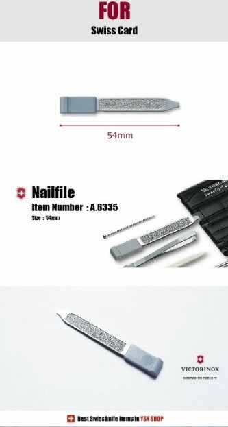 VICTORINOX SP2070 SWISS CARD NAIL FILE / SPARE PART SWISS MADE – BRAND NEW !