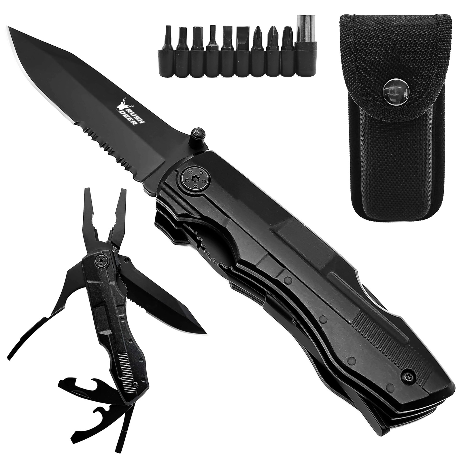 Multi-Tool 19-in-1 Essential Survival Tools and Multitools Plier- Gift for Me…