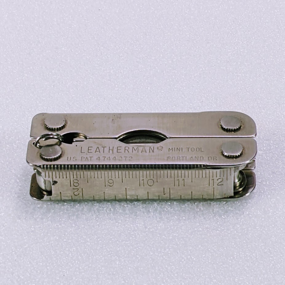 Leatherman Mini multi-tool w/ Embroidered nylon sheath, WARN promotional – RARE!