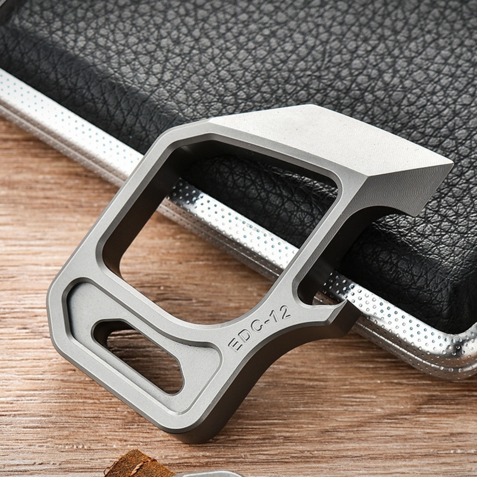 Titanium Alloy EDC Pry Bar Mutli Tool Bottle Opener Keychain Outdoor Gear