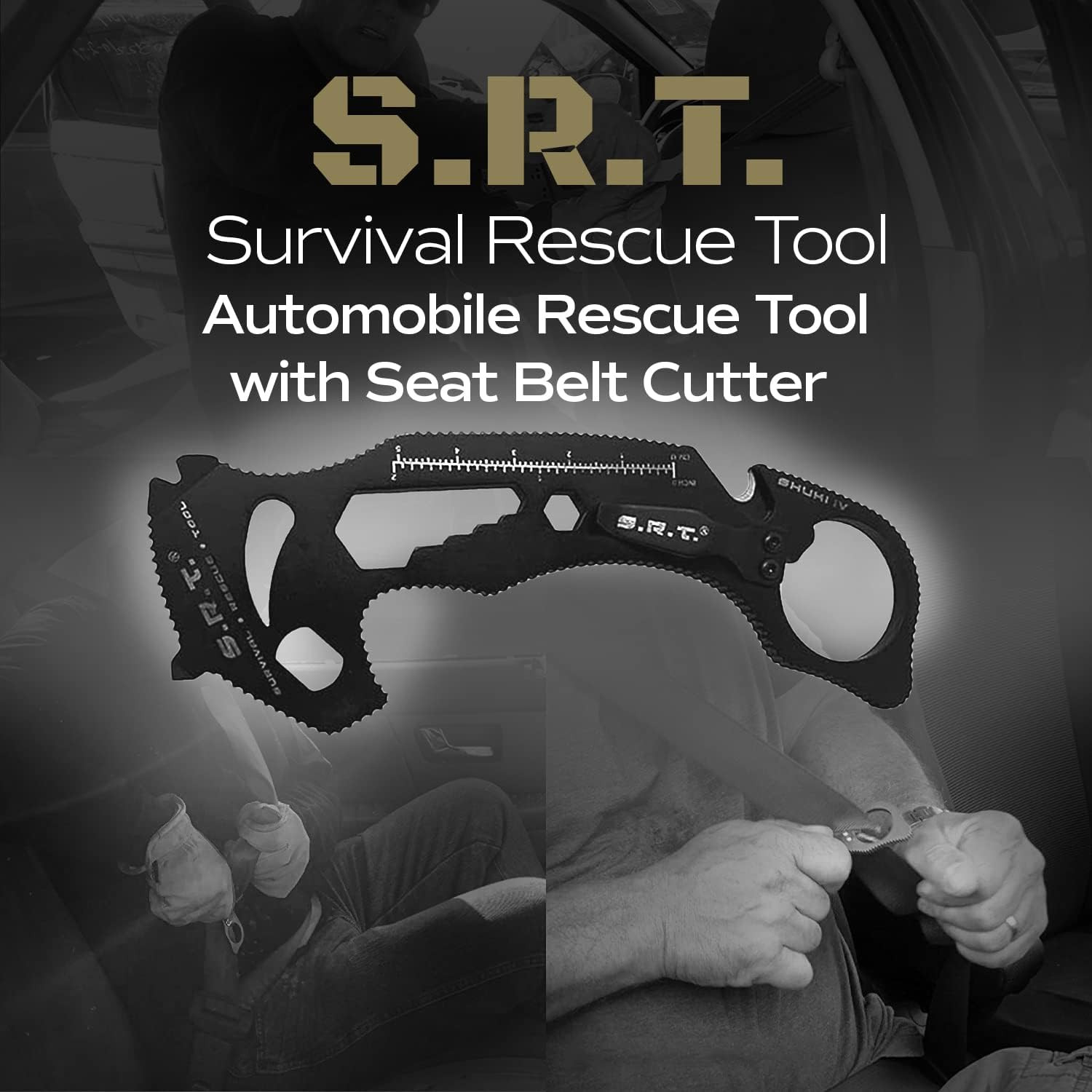 Survival Rescue Tool – 14 Function Premium Rescue Multitool for Everyday Carry P