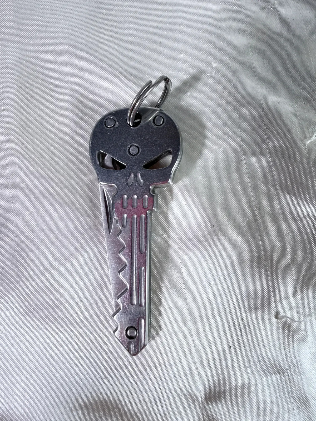Tac-Force Skull Key Folding Knife TF-920 Mini Pocket Multitool Stainless