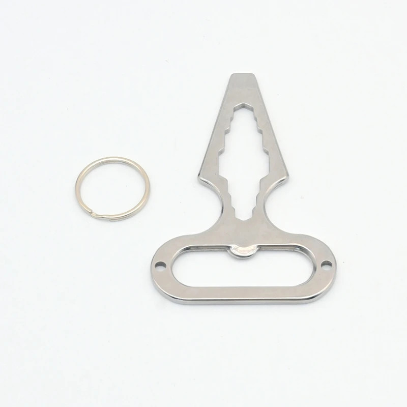 stainless steel EDC tool keychain bottle opener camping self-defense spike