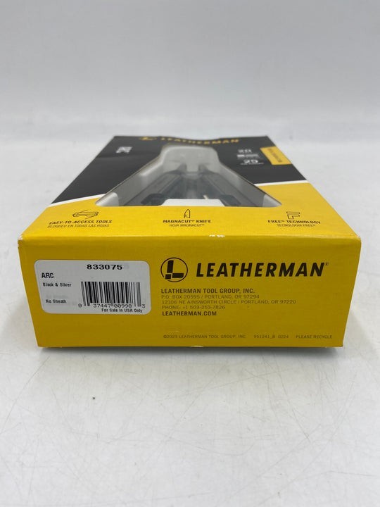 NEW Leatherman Arc Multi-Tools Multi Purpose Pliers 833075 Black Steel/Silver