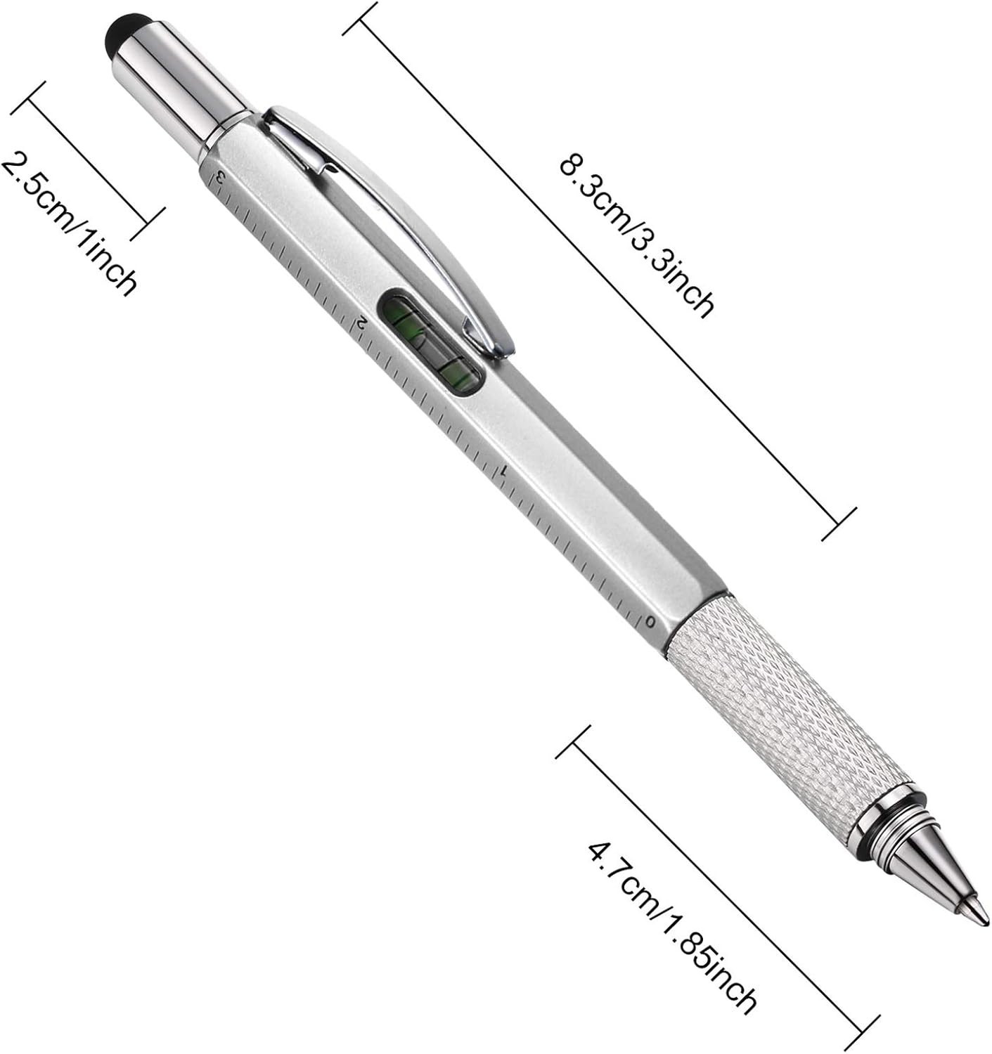 8 Pieces Gift Pen for Men 6 in 1 Multitool Tech Tool Pen Screwdriver Pen with