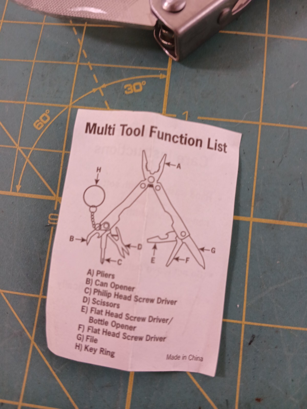 Mini Multitool Keychain with Belt Sheath ** New **