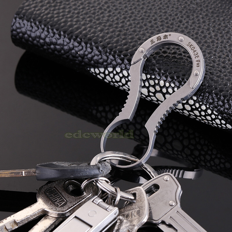 Sanrenmu SK043E Gourd Shape Keychain Tool Outdoor Hanging Buckle with Key Ring