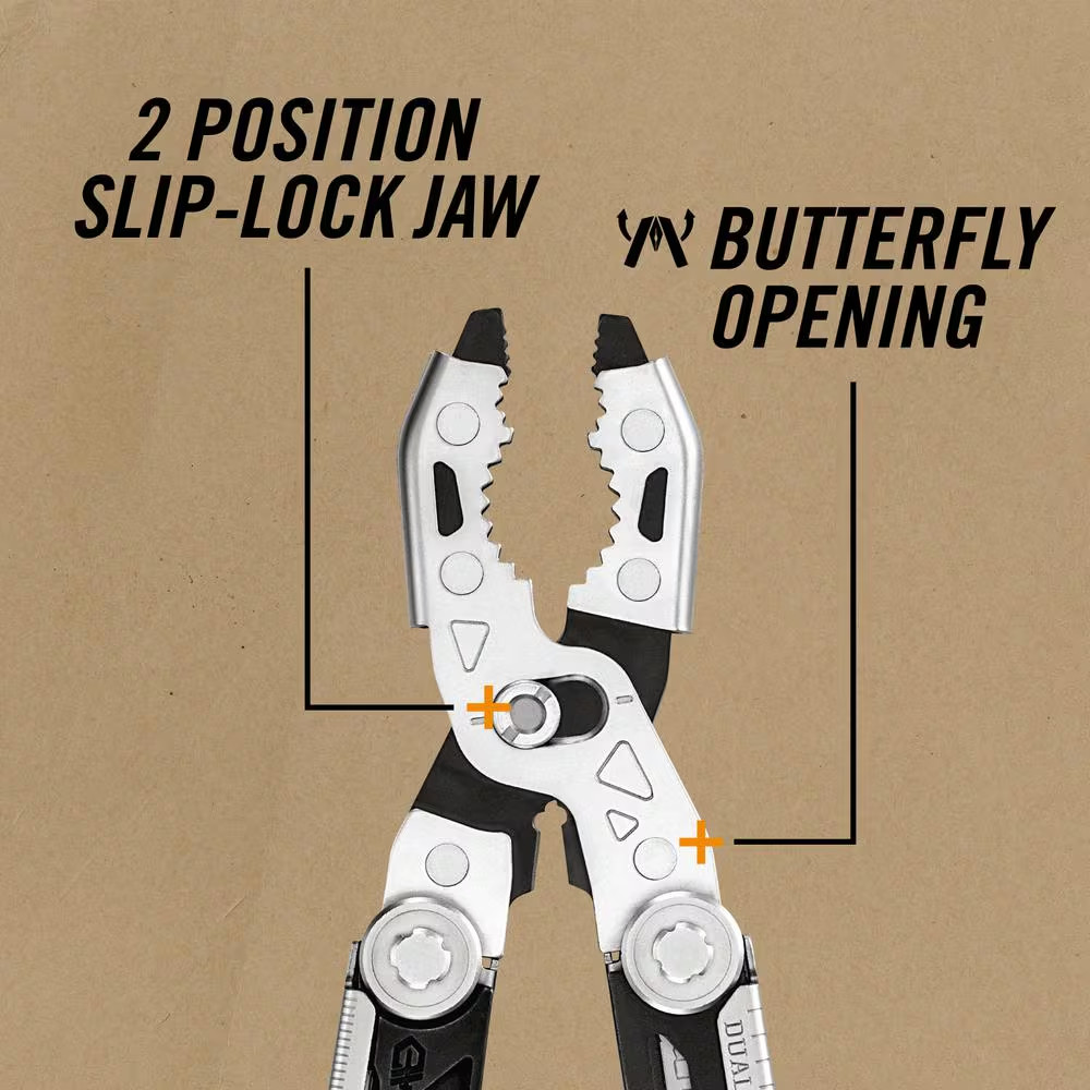 Dual Force 12-N-1 Plier Multi-Tool with Sheath