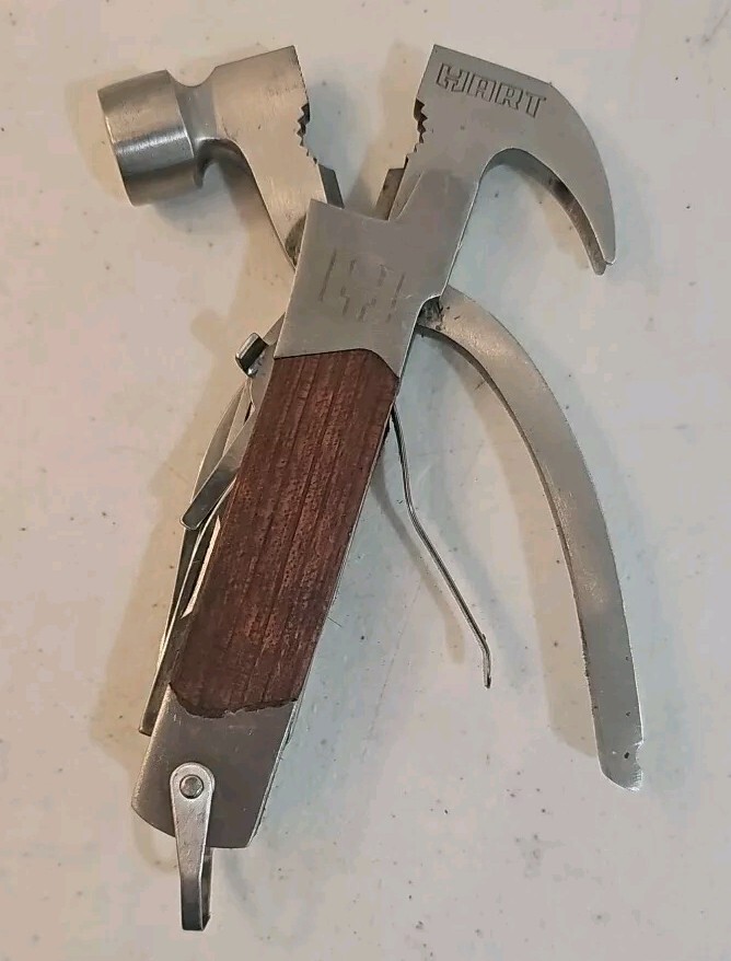 HART 14-in-1 Hammer Multi-Tool with Black Storage Pouch