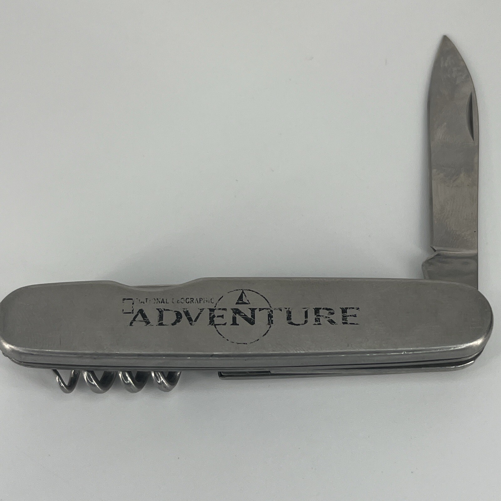 National Geographic Adventure Folding Knife Multi-Tool Bottle Opener Corkscrew