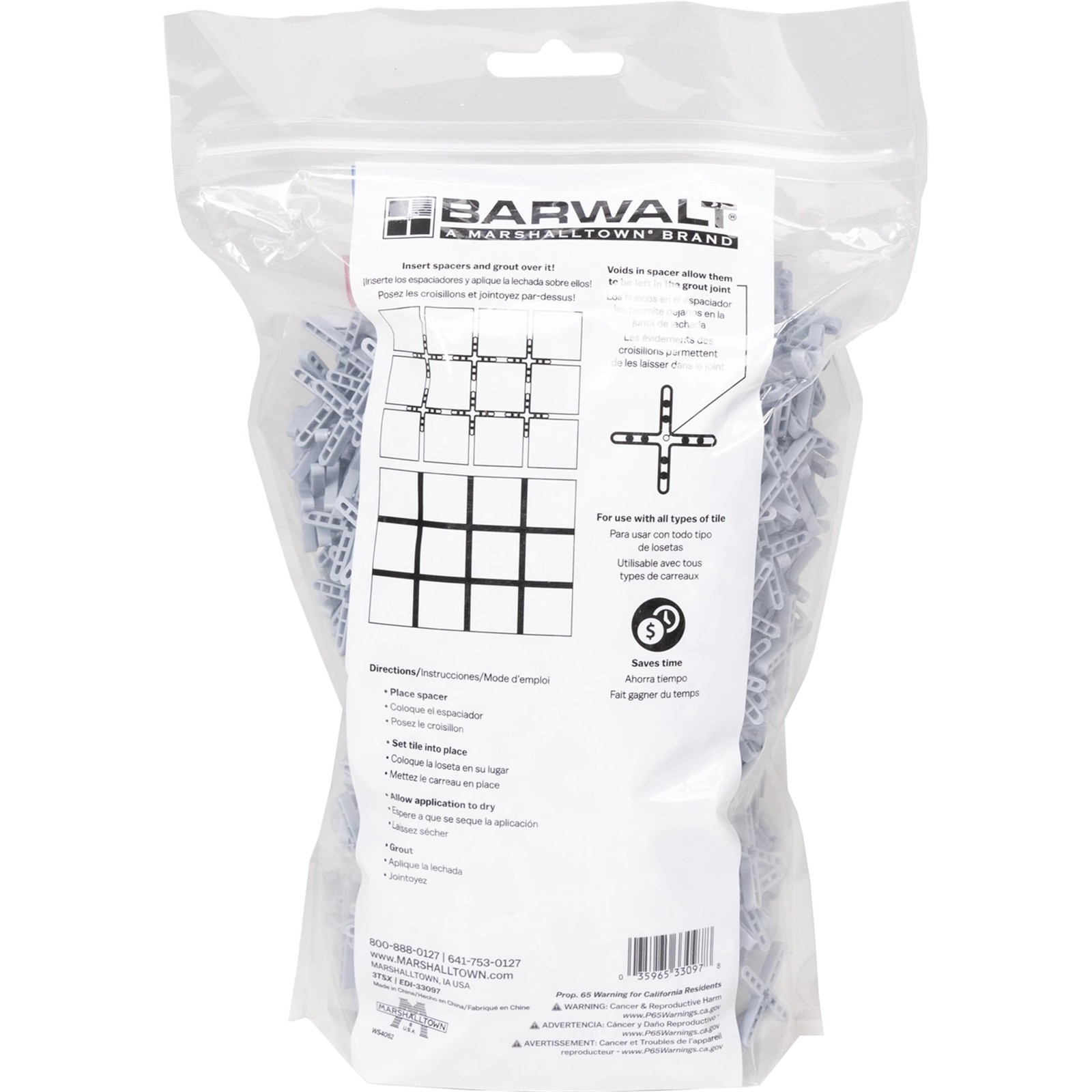 Precision Tile Spacers 1/8 Inch – 1000 Pack for Leveling and Installation