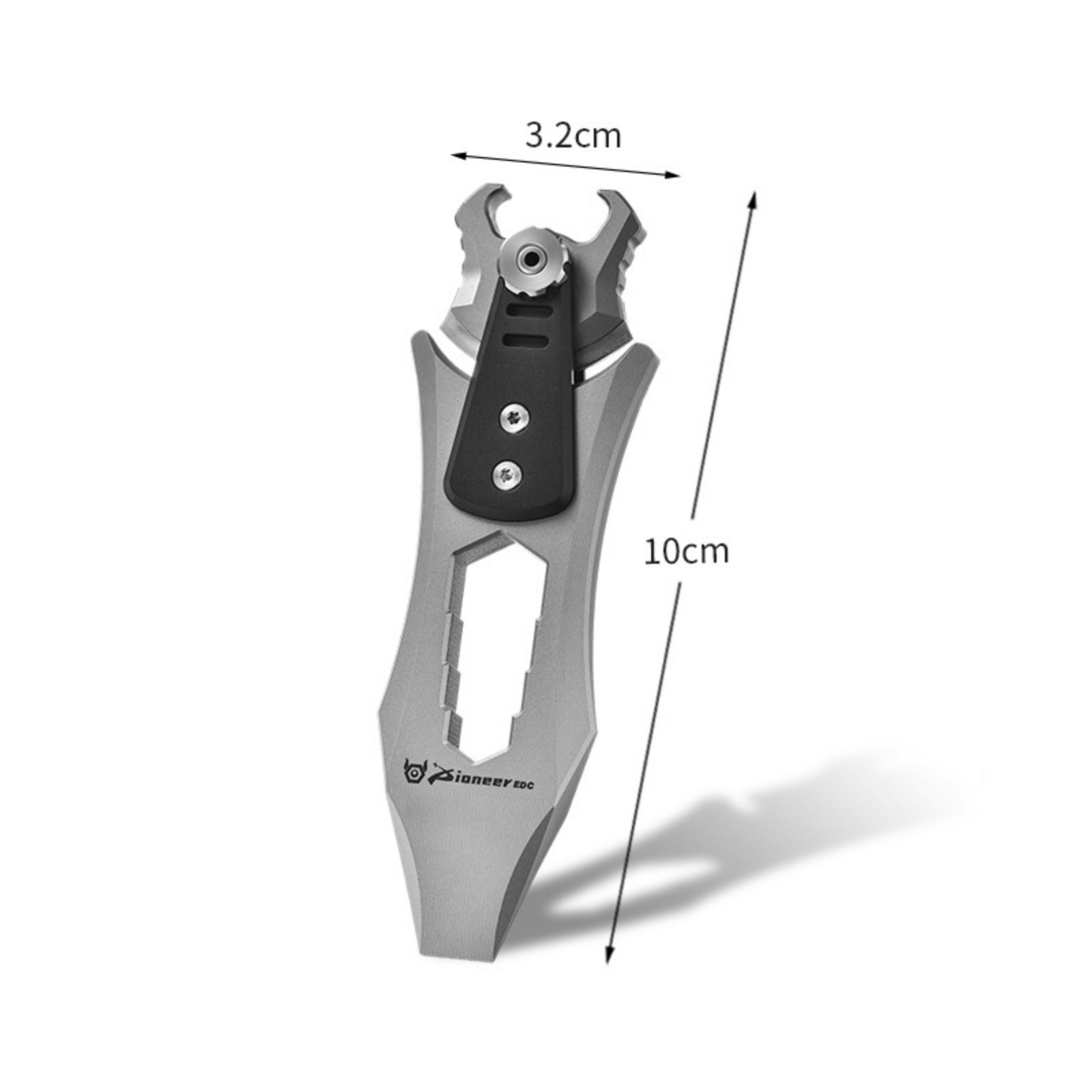 Titanium Alloy EDC Tool Pry Bar Multi Function Bottle Opener Wrench Outdoor
