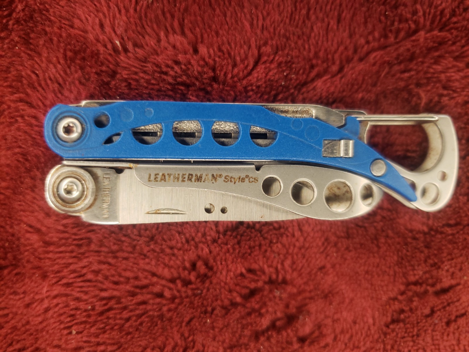 🔪🔪 Leatherman Style CS Multi Tool Blue Scissors
