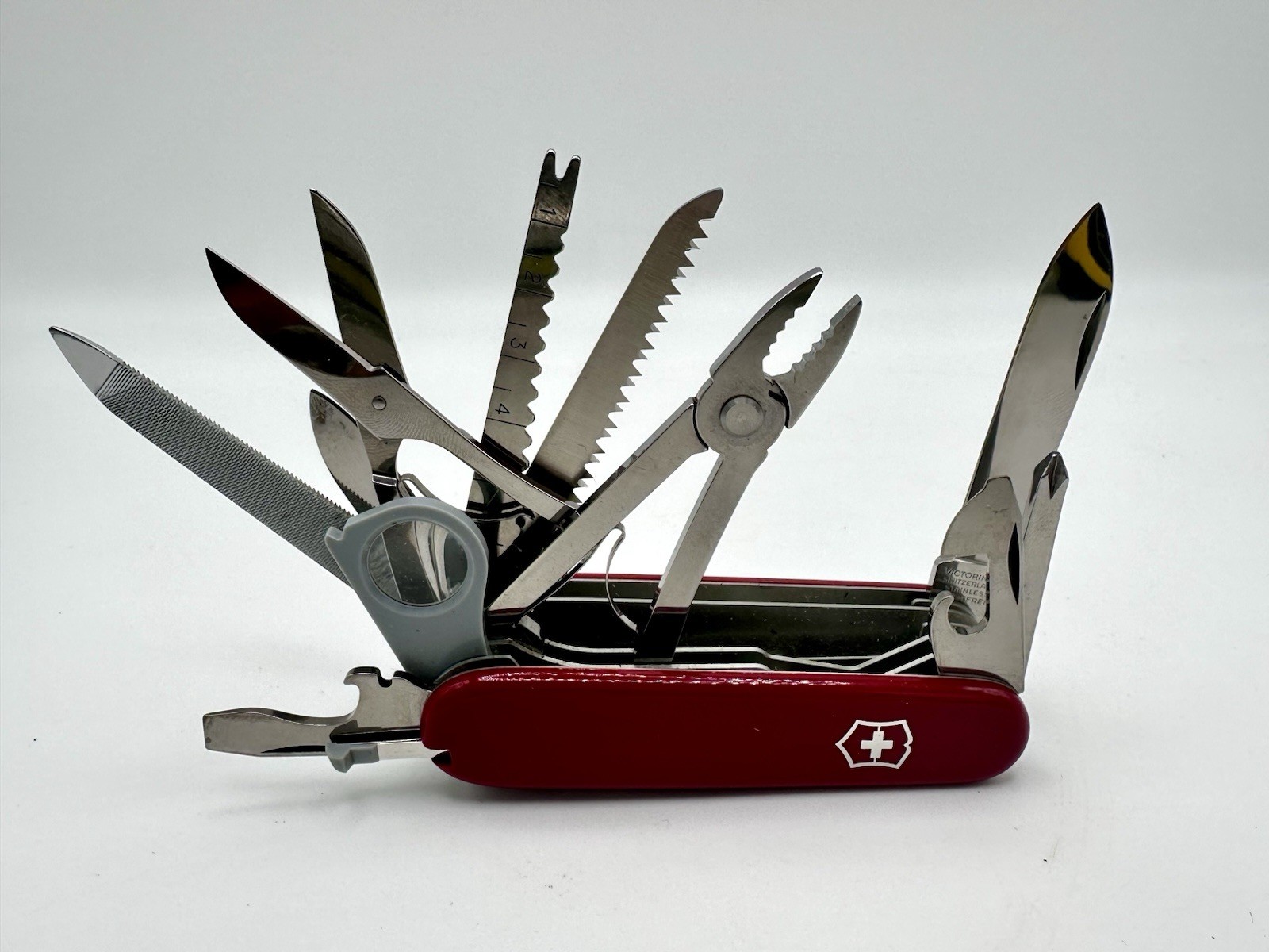 Victorinox Officier Suisse Swiss Army Knife W/ Case & Fisher Space Pen