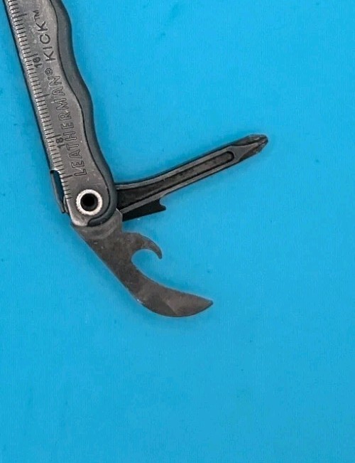 Leatherman Kick Multi-Tool, Knife, Pliers, Retired! BLACK! *ART PARKER*