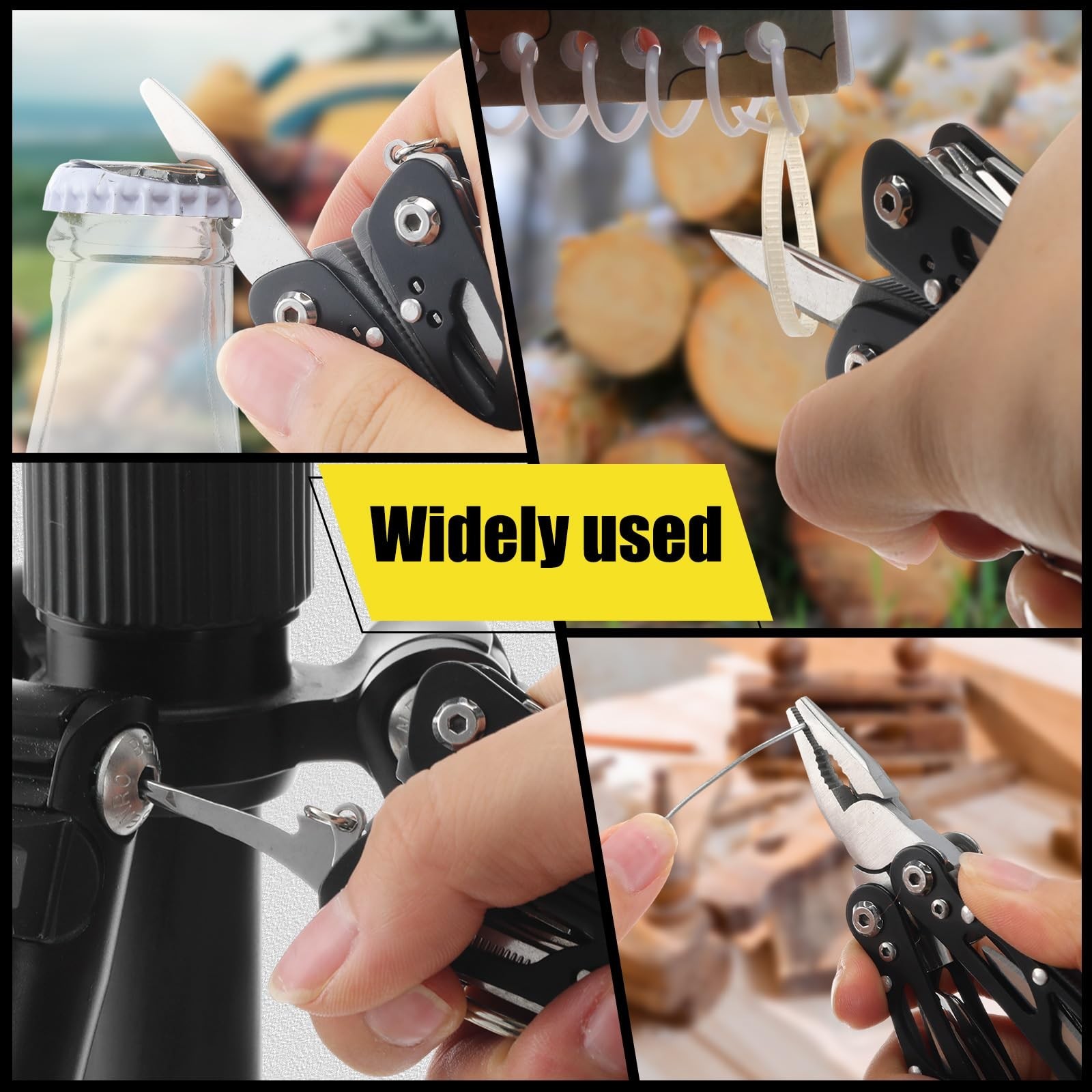 24 Pcs Mini Multitool Set – Stainless Steel Pliers, Knife, Screwdriver, Bottle O