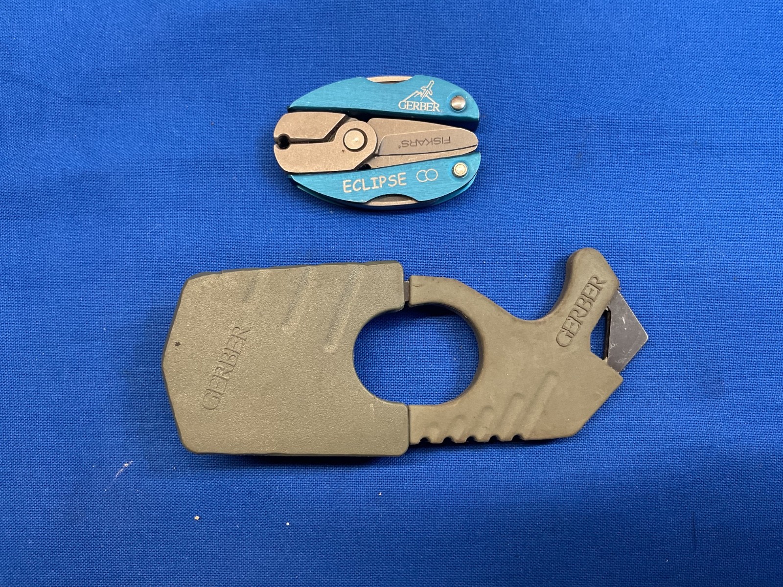 Gerber Eclipse Multi Tool Knife and Strap Cutter Lot of 2 Tools Fiskars