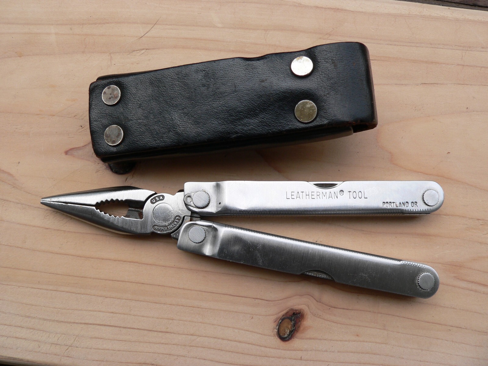 Leatherman No. 9680 Multi Tool with Leather Sheath Made in USA