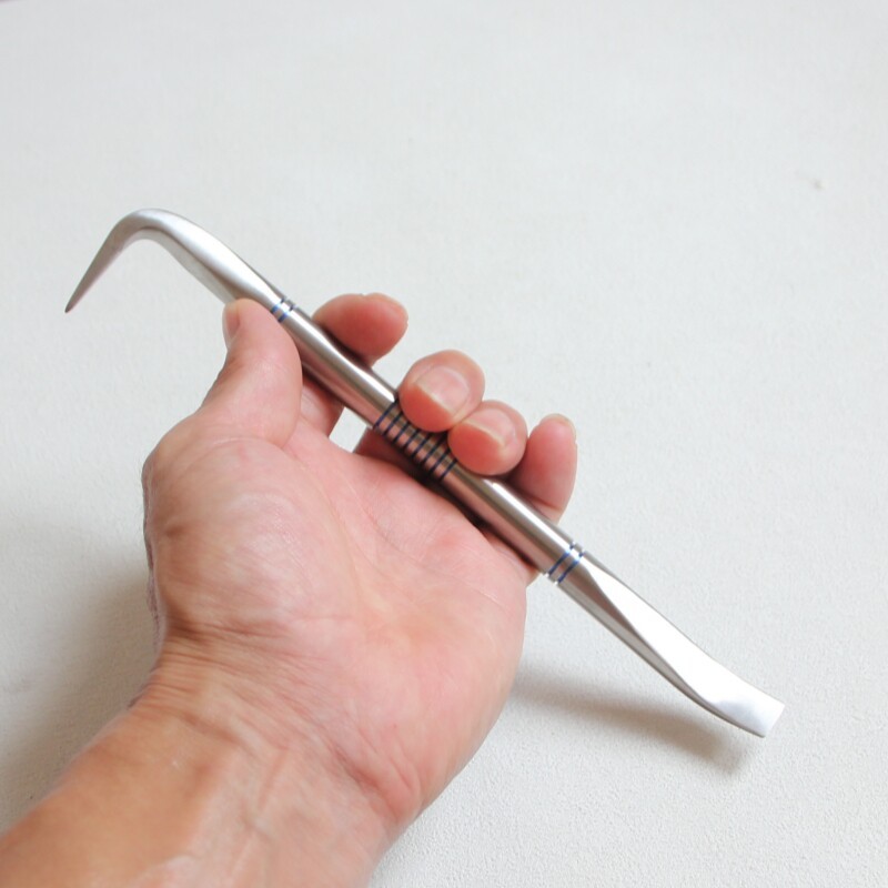 TC4 Titanium Alloy Multi Tool Pry Bar Hook EDC Gear Compact, Diameter12mm
