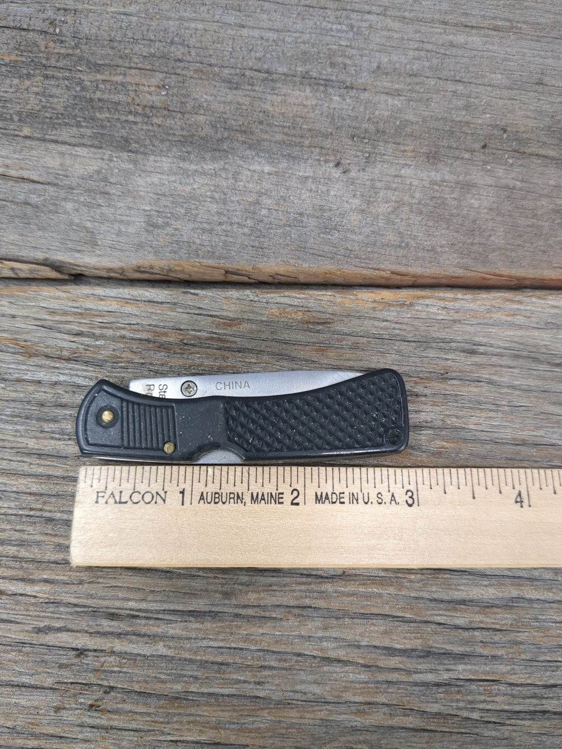 Barracuda Folding Pocket Knife Partially Serrated Stainless Steel China