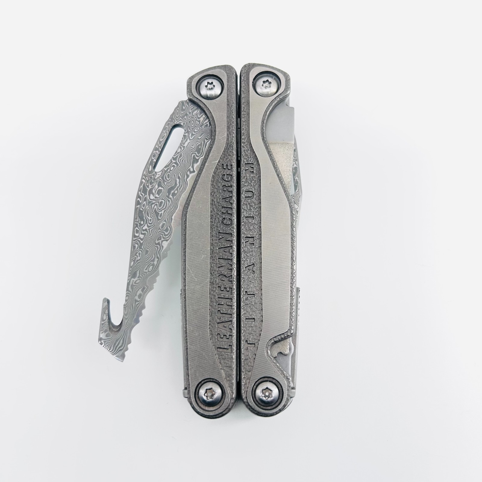 [USA STOCK] VG10 Damascus Upgrade Blade for Charge TTI Wave – 60 HRC EDC