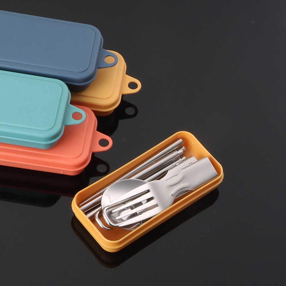 Picnic Cutlery Camping Utensil Easy Storage Foldable Design Functional