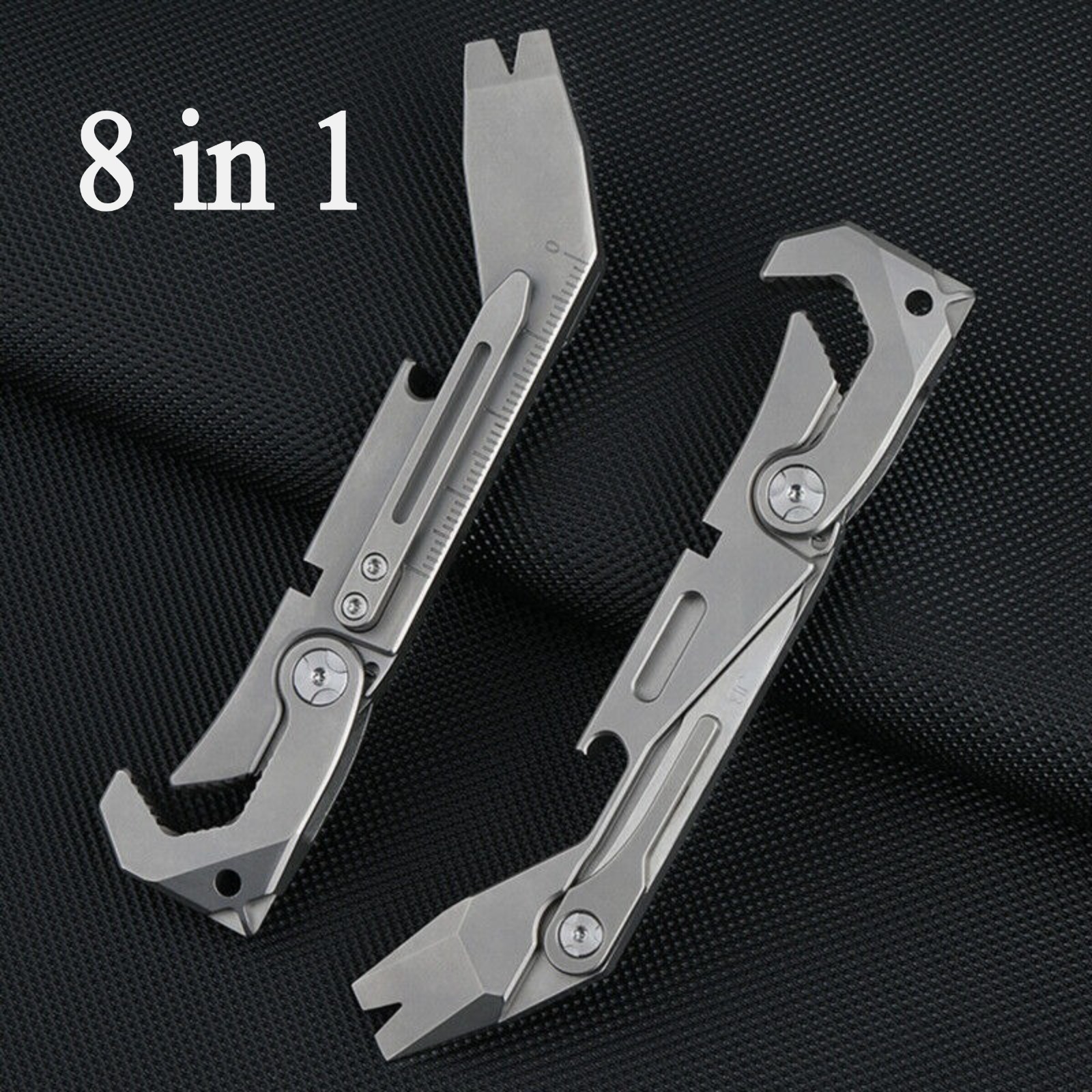 Titanium Alloy Pry Bar Opener Screwdriver Wrench Outdoor Multi Tool EDC Supplies