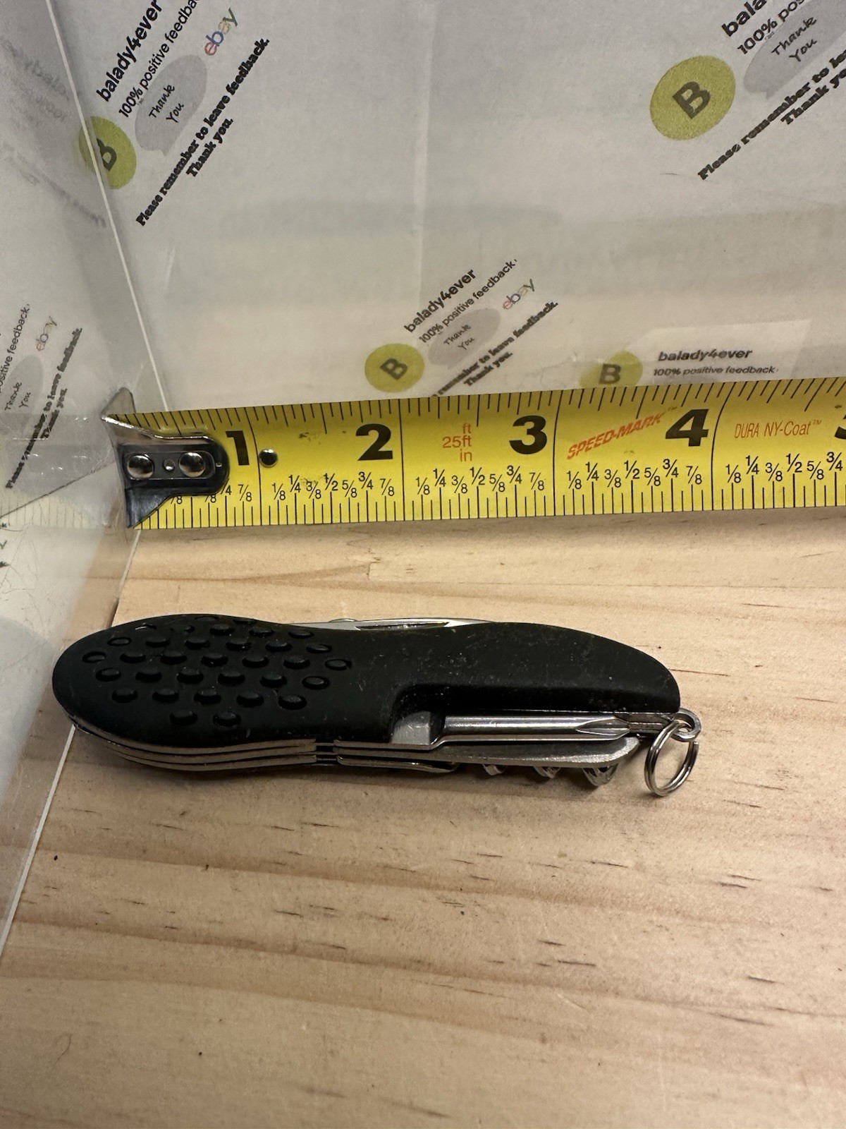 Rubber Handled Multitool 3.5” Closed