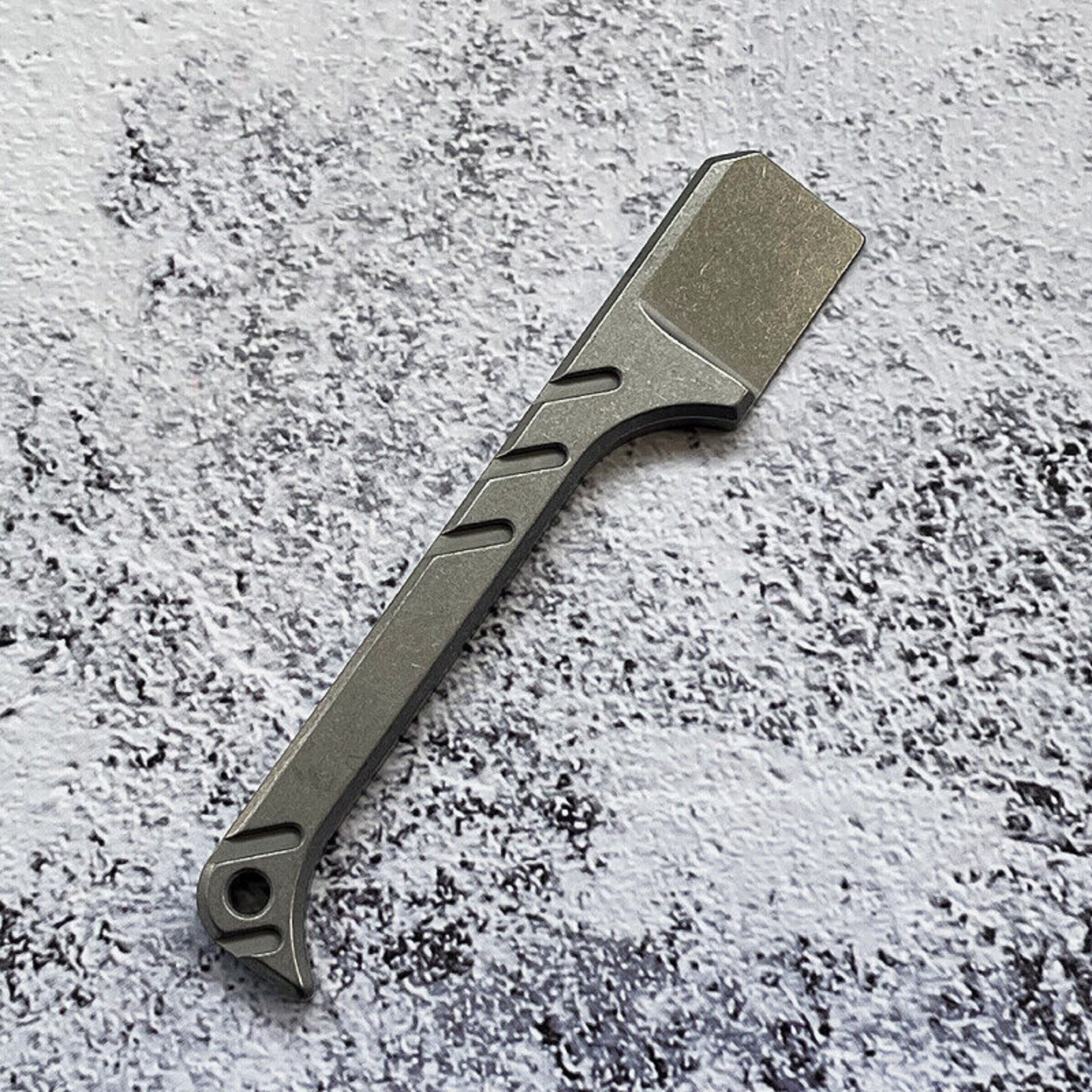 Titanium Alloy Pocket Folding Knife D2 Steel Blade Outdoor EDC Keychain Tool