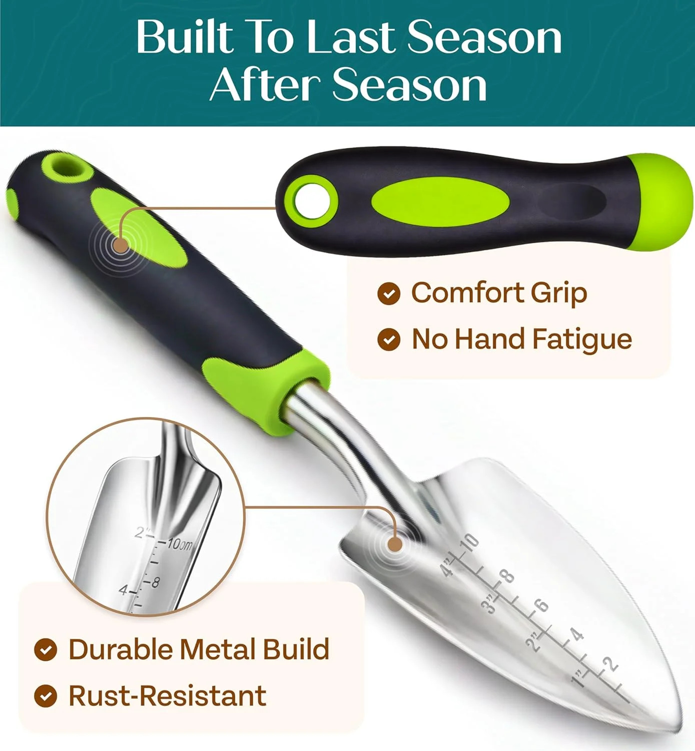 Heavy Duty Gardening Tools – Gardening Gifts for Women, Men, Mom, Dad – Durable,
