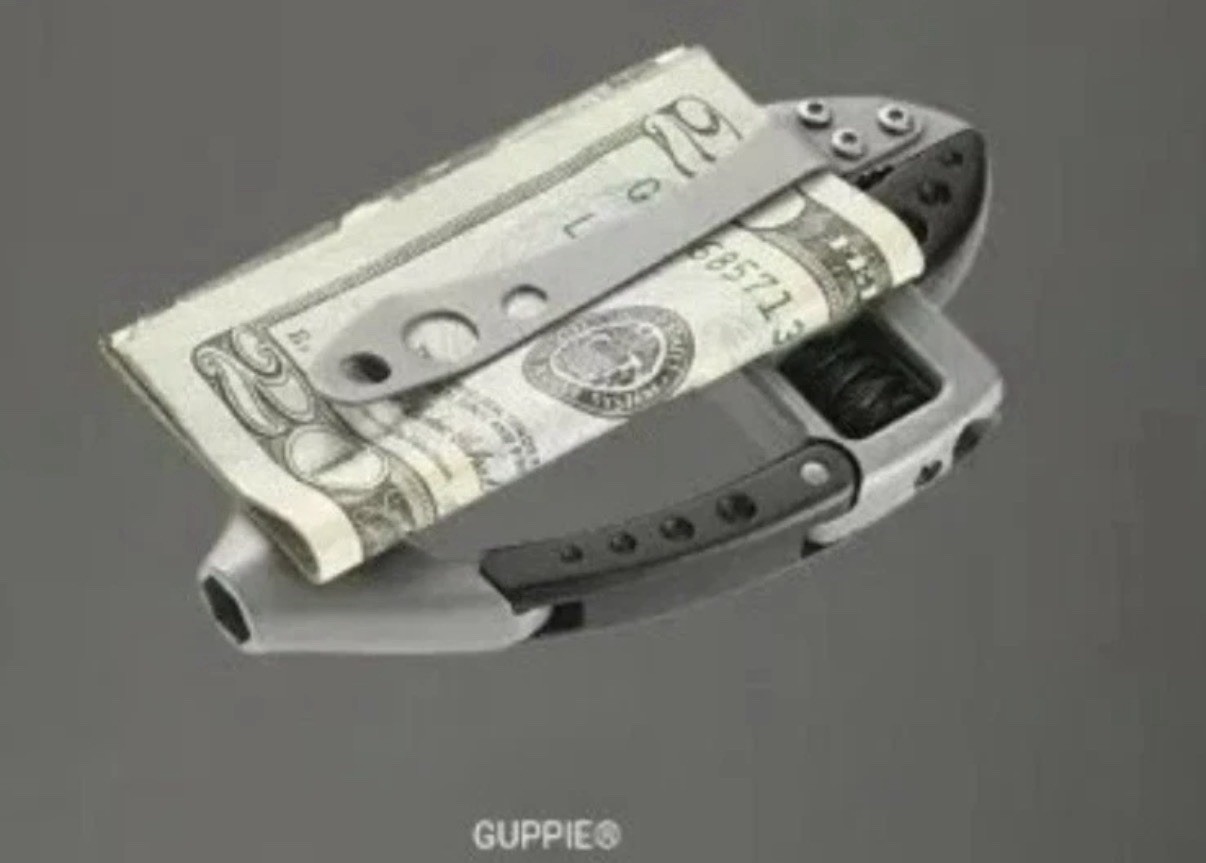 CRKT Guppie Multi-Tool Knife Adjustable Wrench Gray Black Stainless Steel
