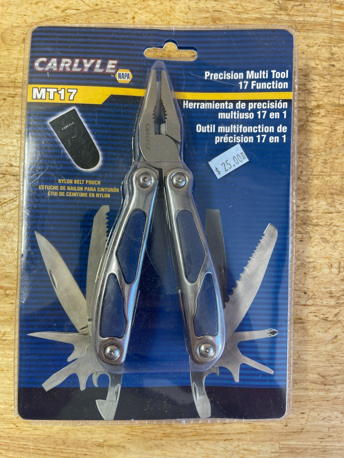 CARLYLE MT17 17 Function Stainless Steel Multi-Tool + Case – NEW!