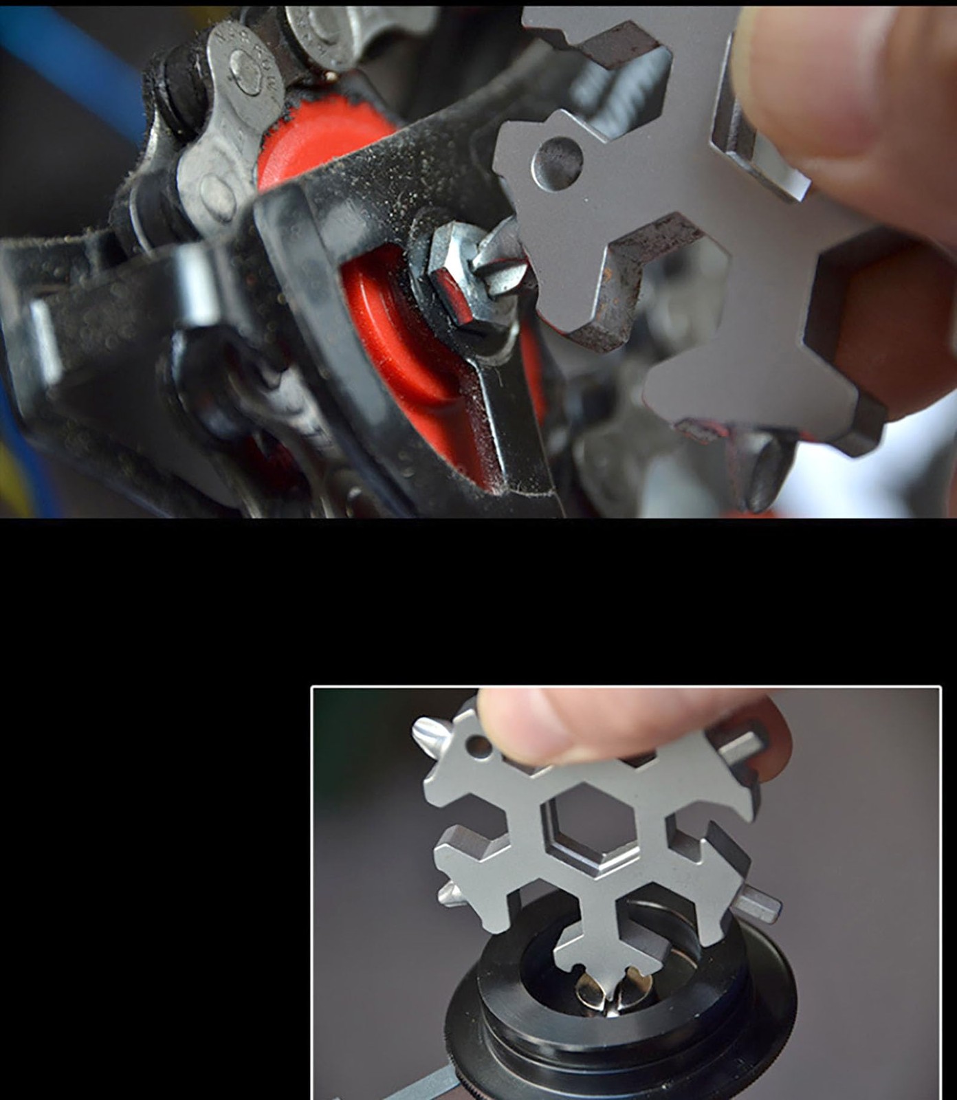18 In 1 Snowflake Wrench, 4 Pcs 4 Color Alloy Multi-function Screwdriver and …