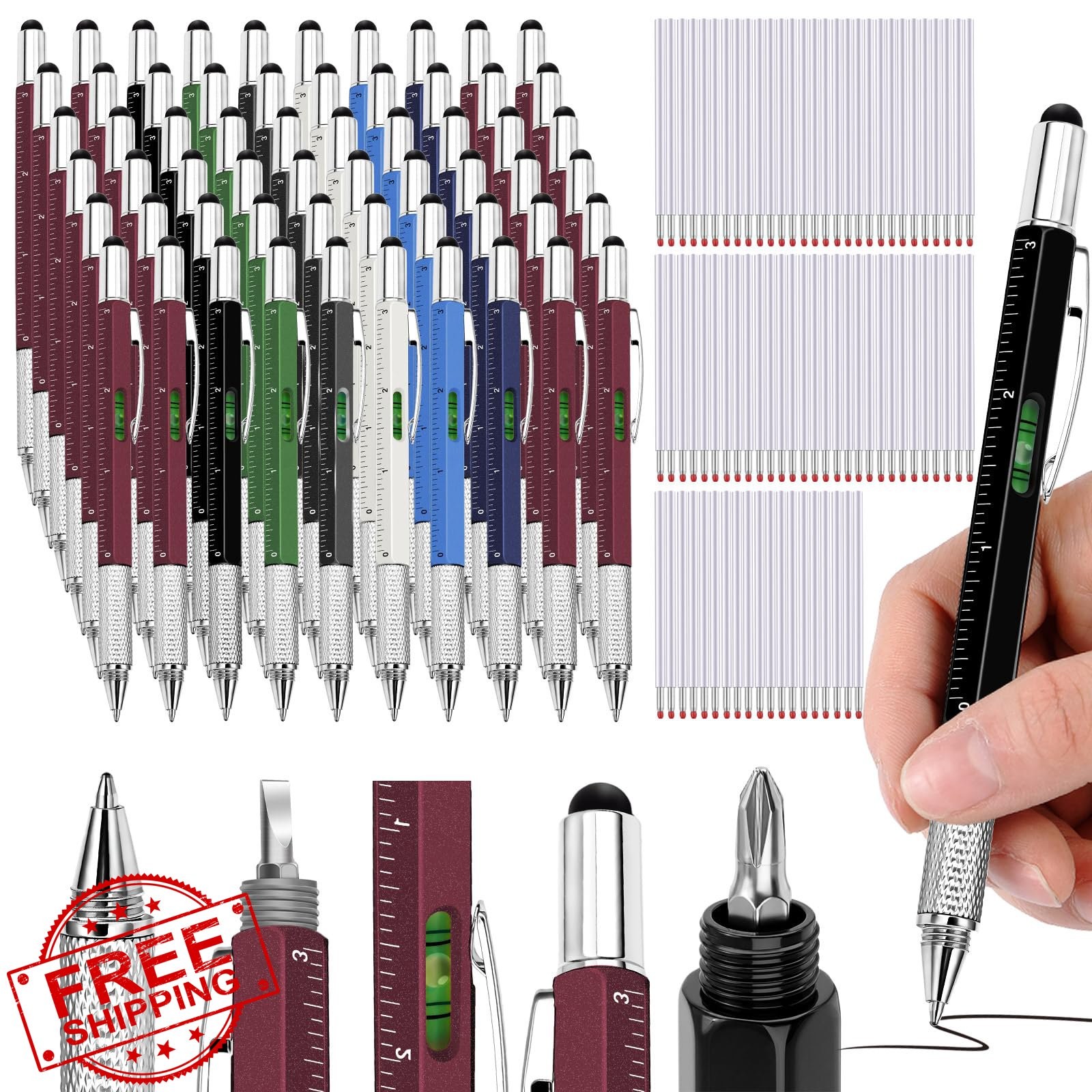 Zhanmai 152 Pcs Multitool Pen Vintage Color