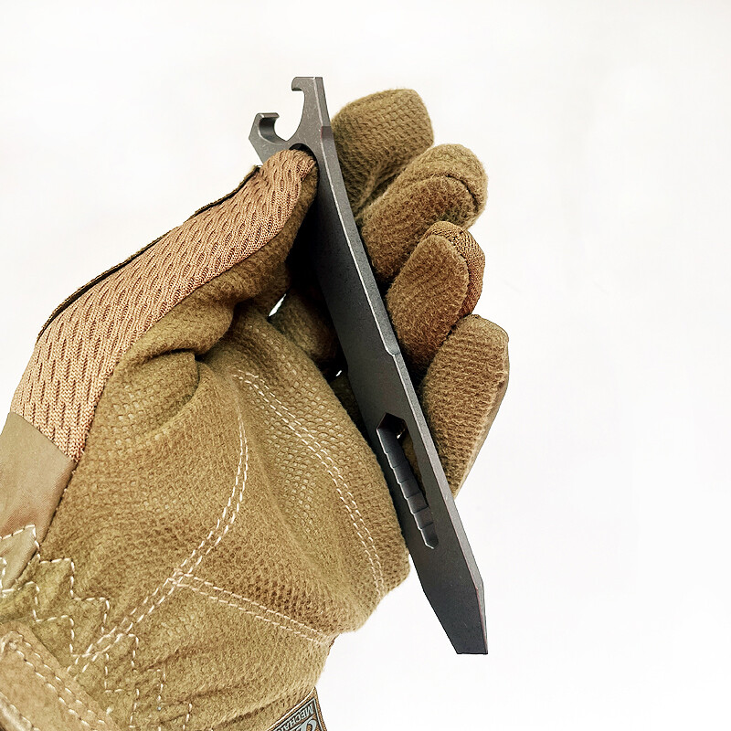 Titanium alloy crowbar multifunctional tool outdo bottle opener hexagonal wrench