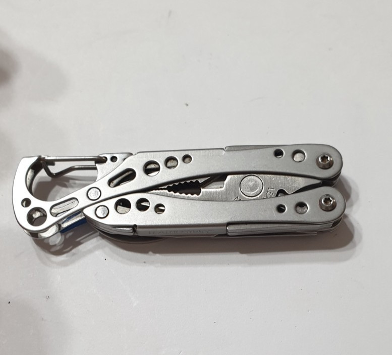 🔥🔥 Leatherman Style PS Rare Retired Used Blue Multi Tool Keychain Collectable