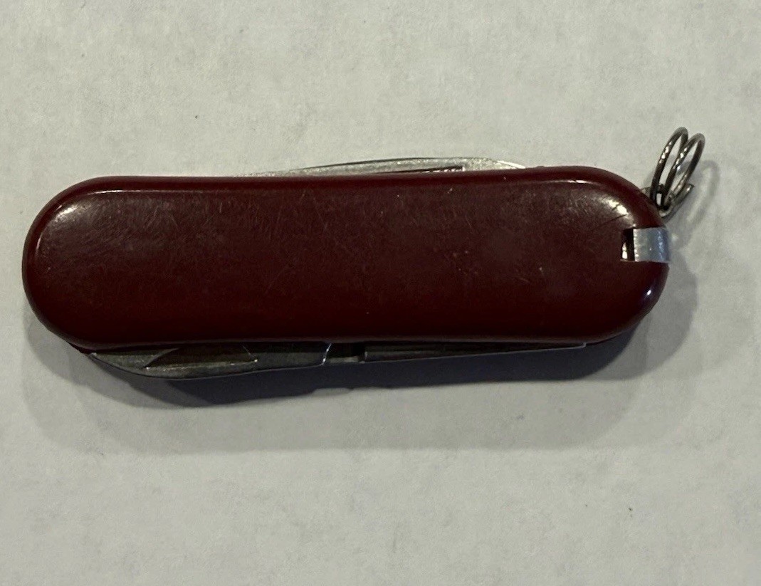 2.25” Peugeot Mini Swiss Army Knife 3 Tool Scissors Nail File Twezzers Toothpick
