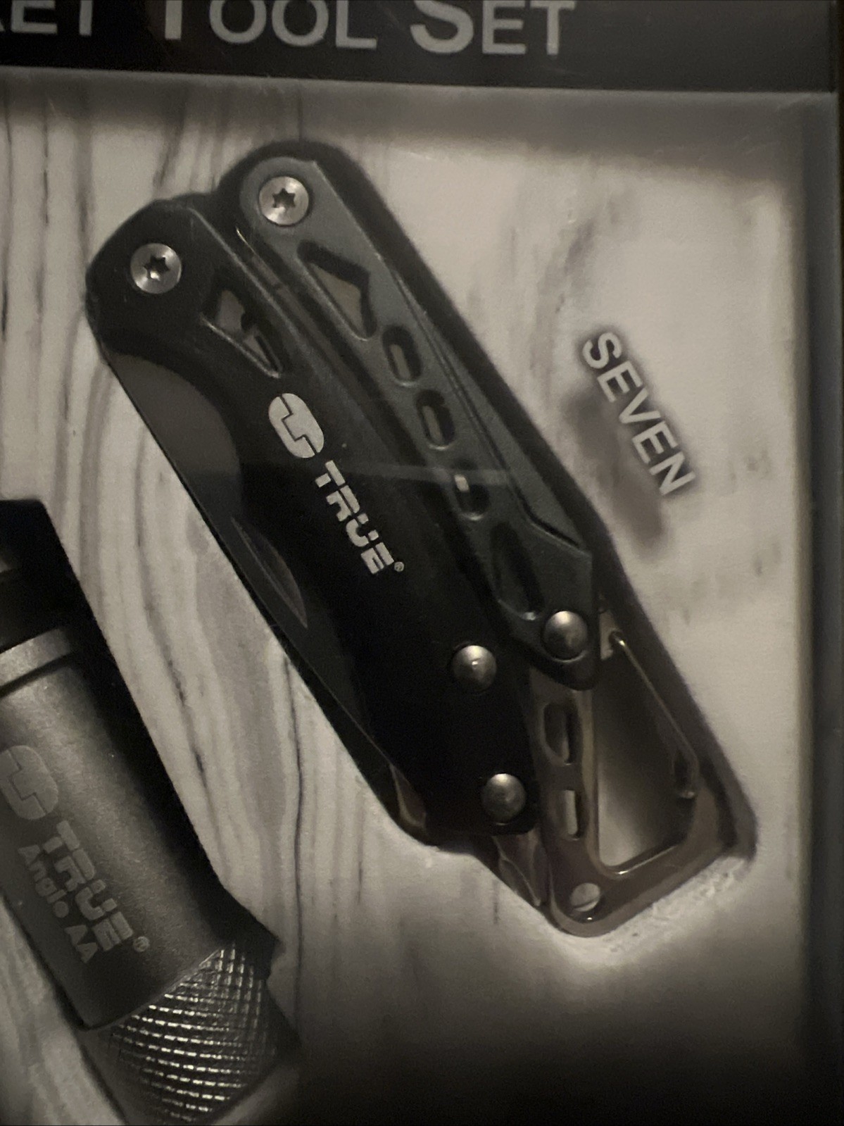 True Utility Jacknife Belt Clip Pocket Knife & Stash Lite Flashlight Combo New
