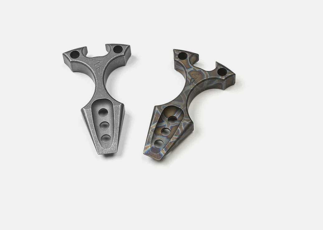 CNC Titanium Alloy Pocket Pry Bar Pendant Mini Crowbar Opener Keychain Multi EDC