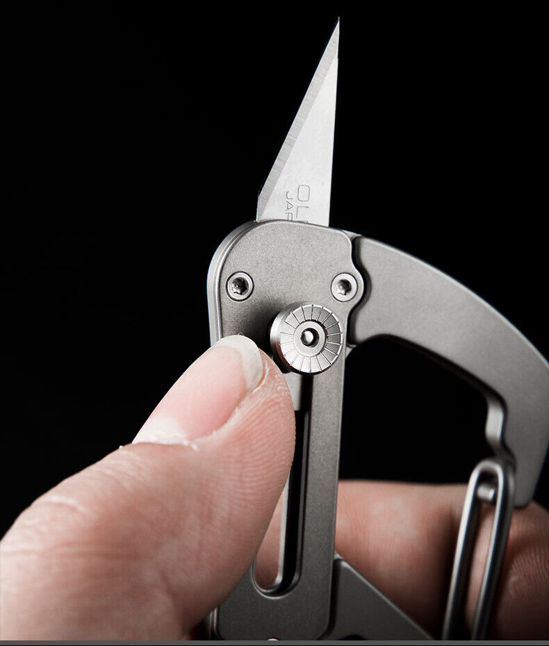 Titanium Alloy Keychain EDC Multifunction Tool Wrench Screwdriver Bottle Opener